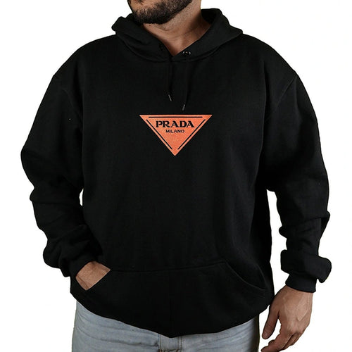 Blusa Moletom Prada Milano Triangle Com Capuz Premium - RecordeOnLine