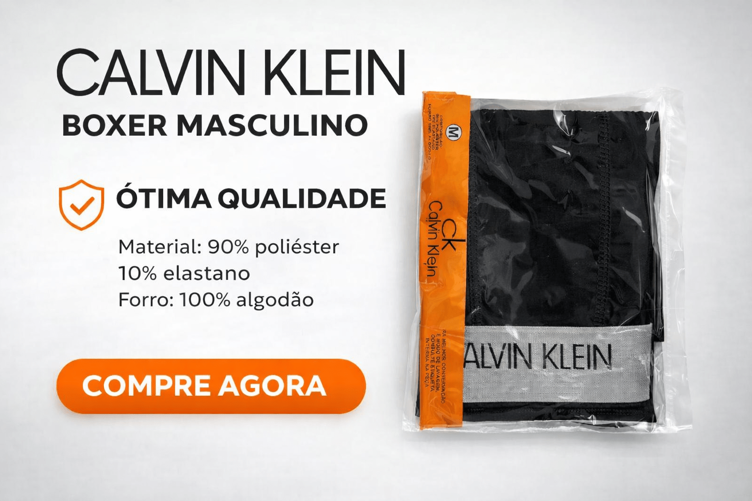 Boxer Masculino CK – Conforto, Estilo e Liberdade para o Seu Dia a Dia - RecordeOnLine