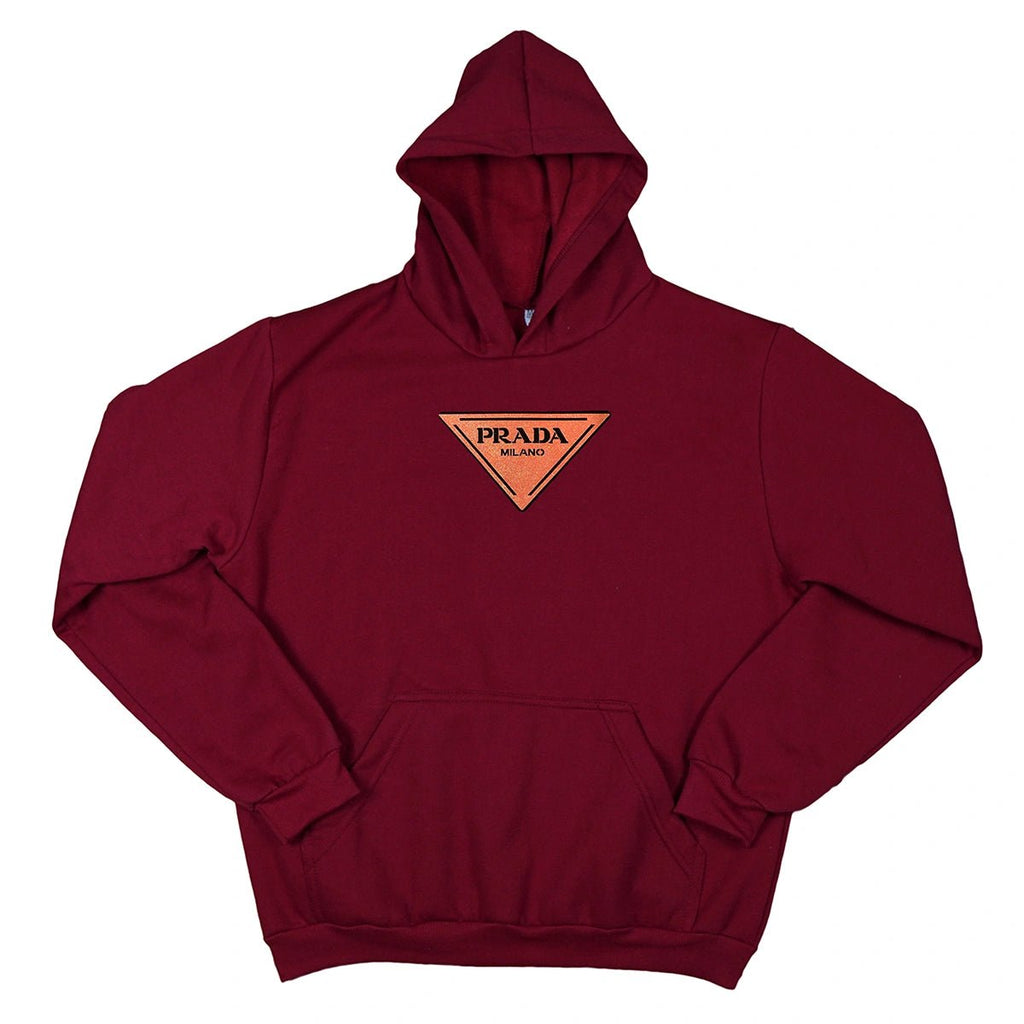 Blusa Moletom Prada Milano Triangle Com Capuz Premium - RecordeOnLine