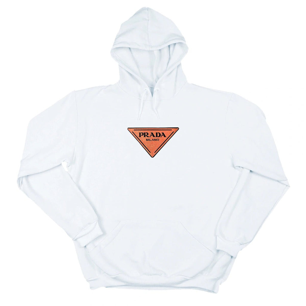 Blusa Moletom Prada Milano Triangle Com Capuz Premium - RecordeOnLine