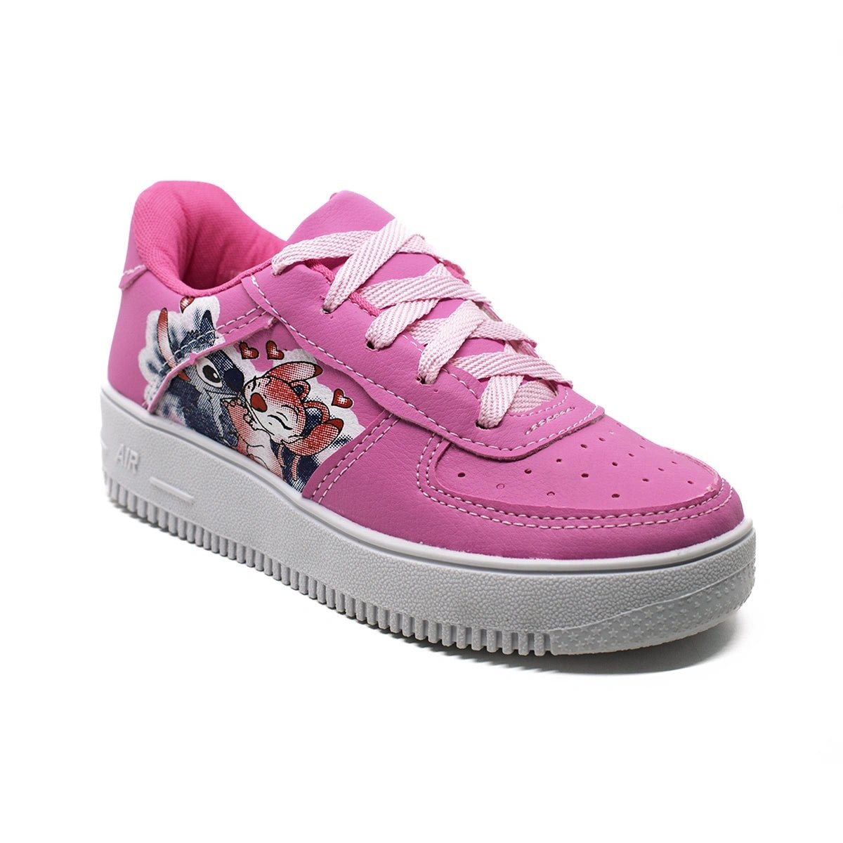 Kit Menina Tênis Infantil Stitch + Chinelo Infantil Personagem - RecordeOnLine