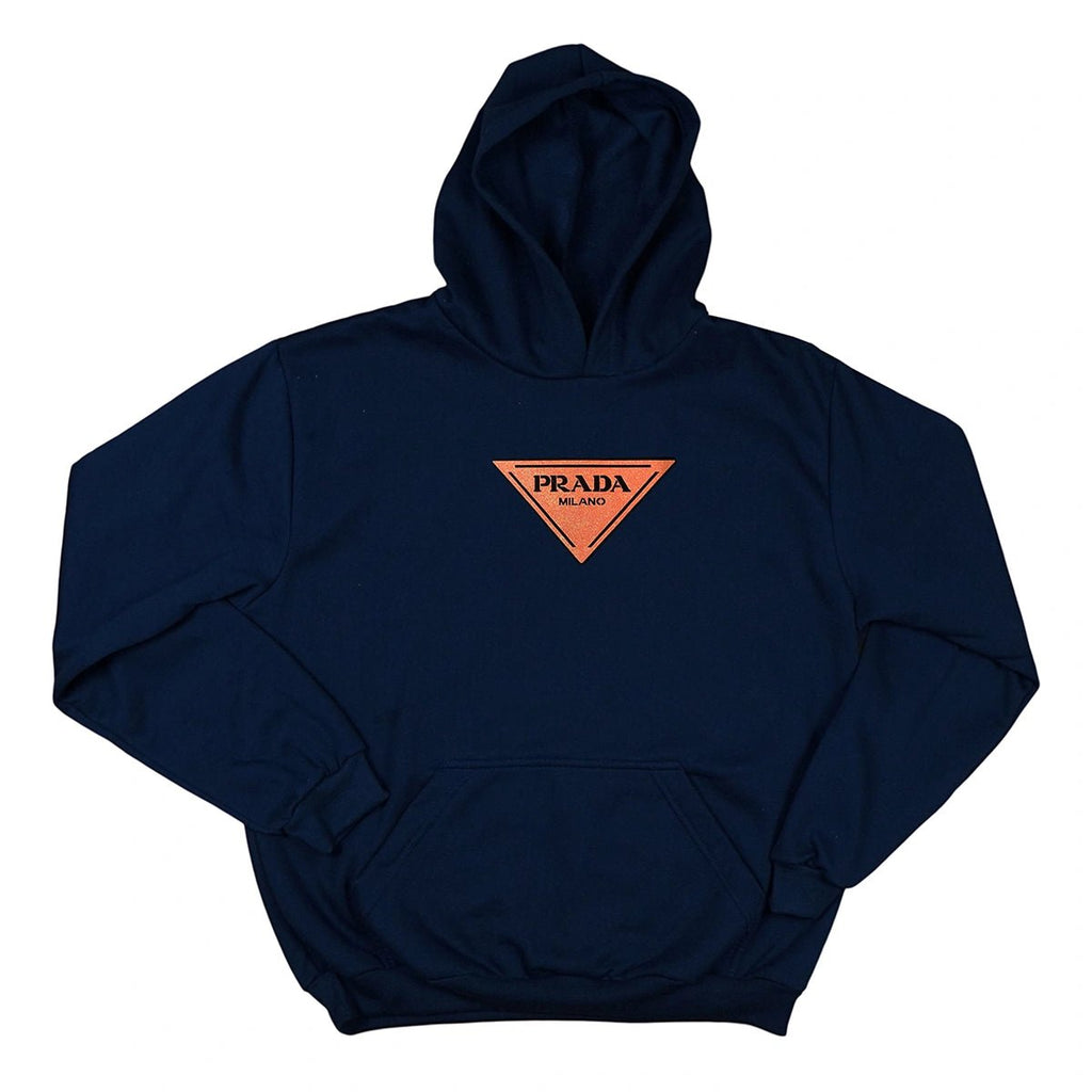 Blusa Moletom Prada Milano Triangle Com Capuz Premium - RecordeOnLine